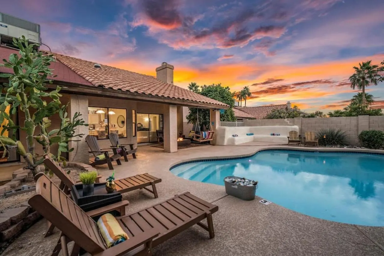 Tatil Evi Beautiful Scottsdale Escape Heated Pool, Spa, & Putting Green Phoenix