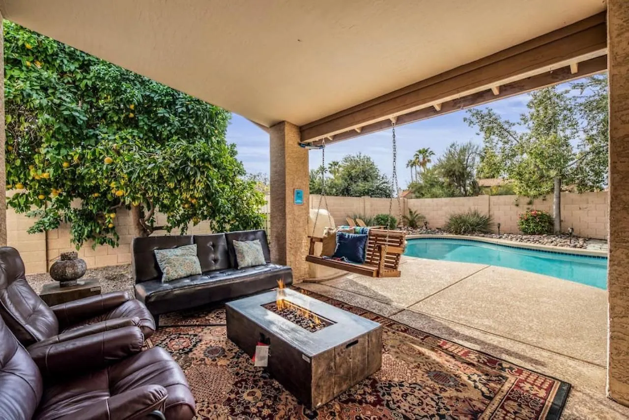 Beautiful Scottsdale Escape Heated Pool, Spa, & Putting Green Phoenix Tatil Evi